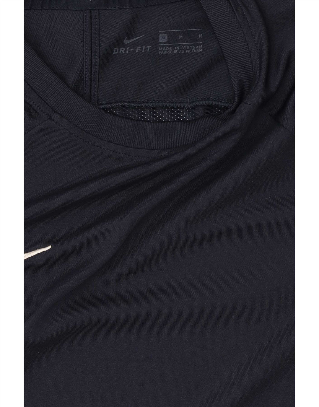 Nike Herren Dri Fit T-Shirt-Oberteil, mittelgroß, Marineblau, Farbblock
