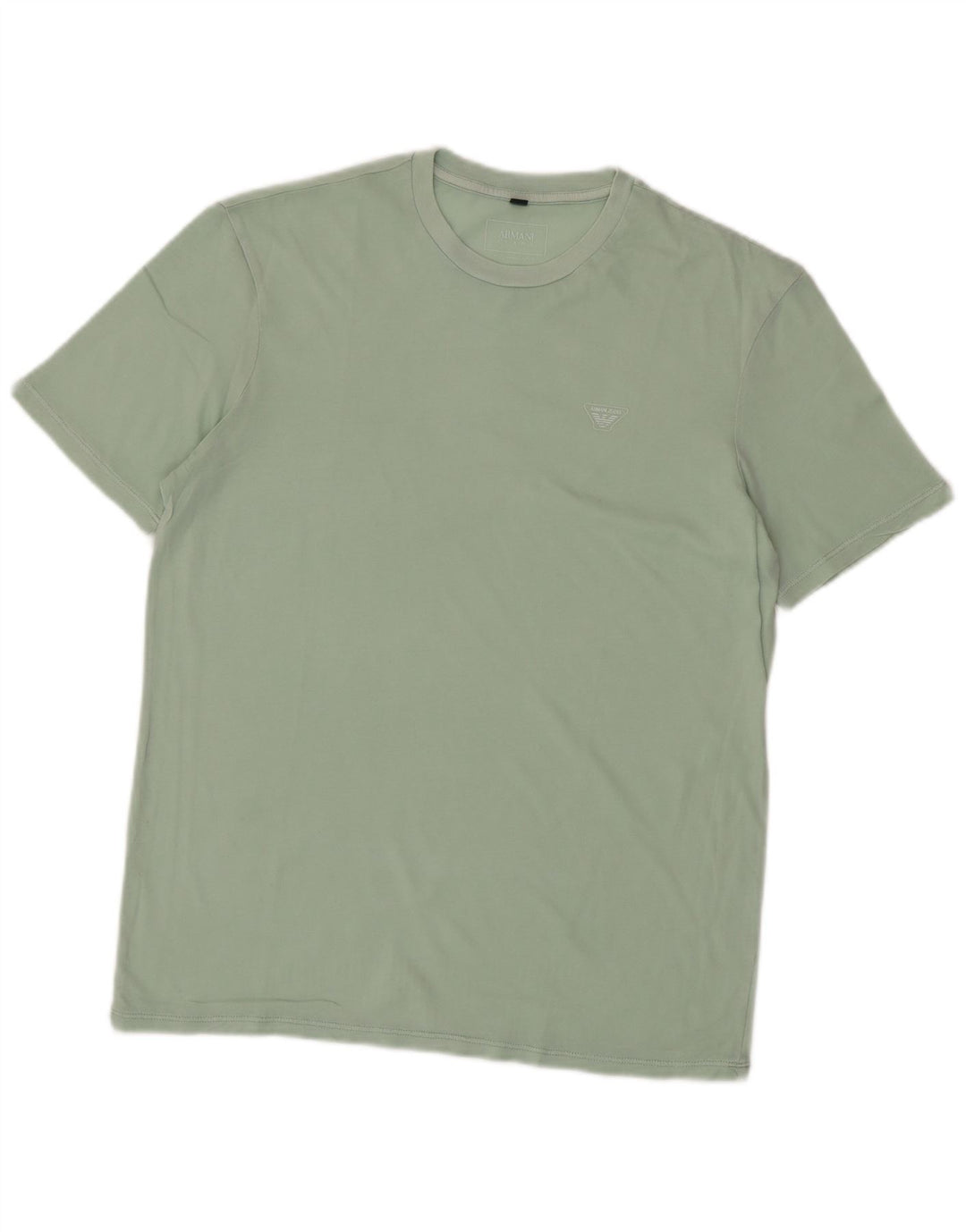 ARMANI JEANS Herren T-Shirt Top Small Grüne Baumwolle