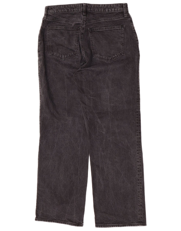 Abercrombie & Fitch Damen-Jeans mit hoher Taille, US 10, Größe L, W30, L30, Grau