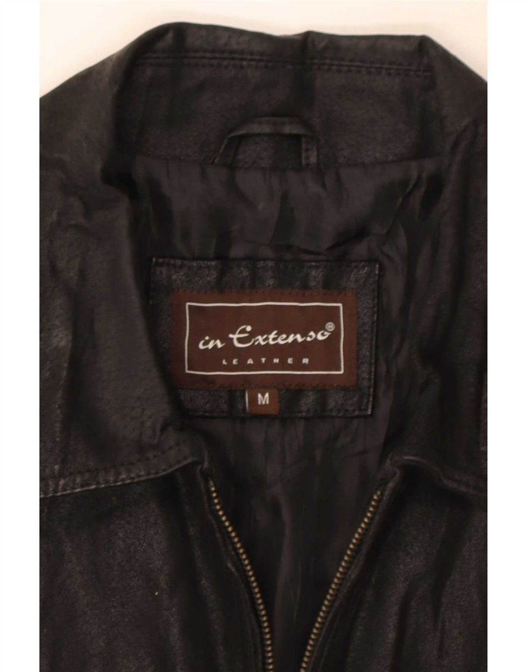 In Extenso Herren Lederjacke UK 38 Medium Schwarz