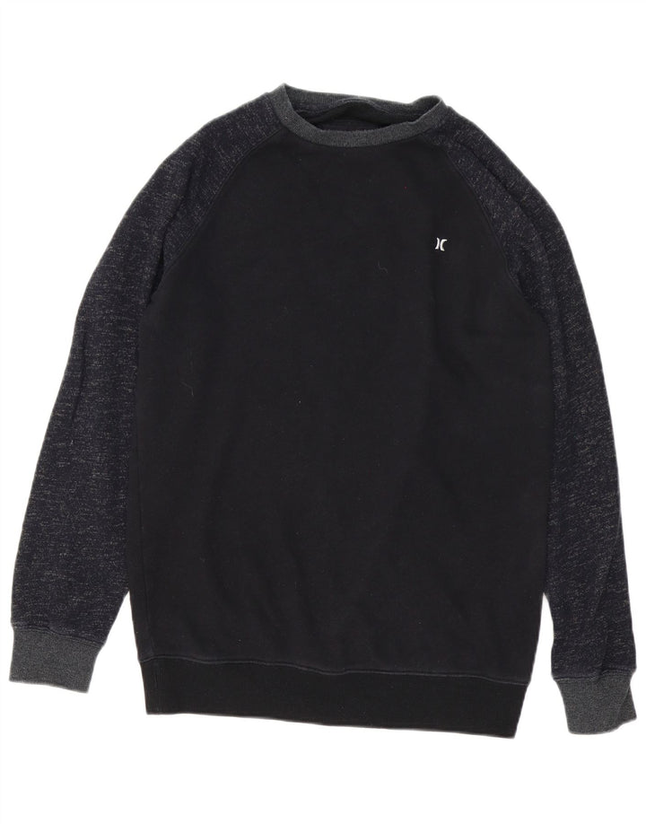 Hurley Herren-Sweatshirt-Pullover, klein, marineblau gesprenkelte Baumwolle
