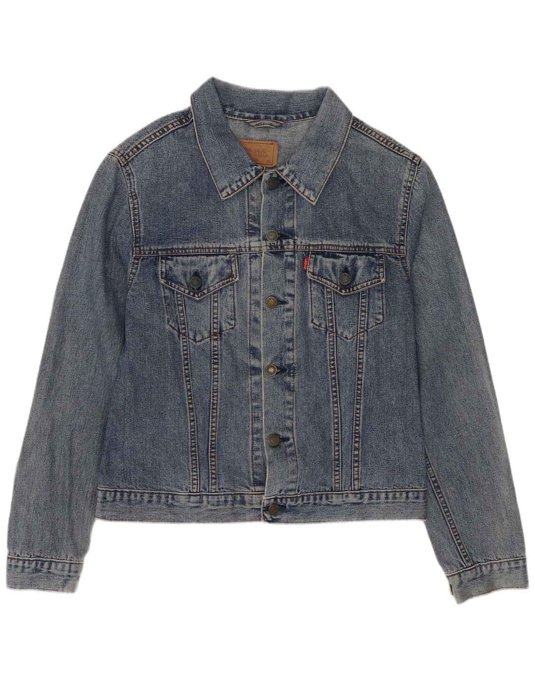 Levi's Jeansjacke für Jungen, 10–11 Jahre, XL, blaue Baumwolle