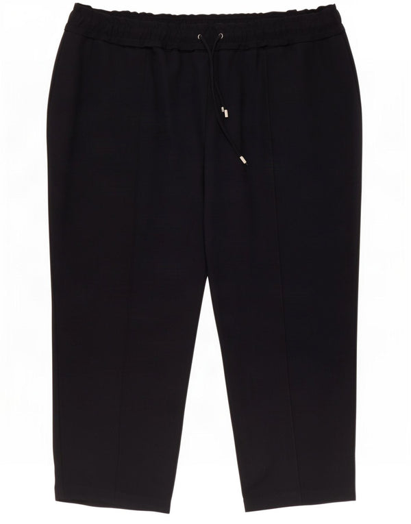 Zara Damen Tapered Cropped-Hose 2XL W34 L24 Marineblau