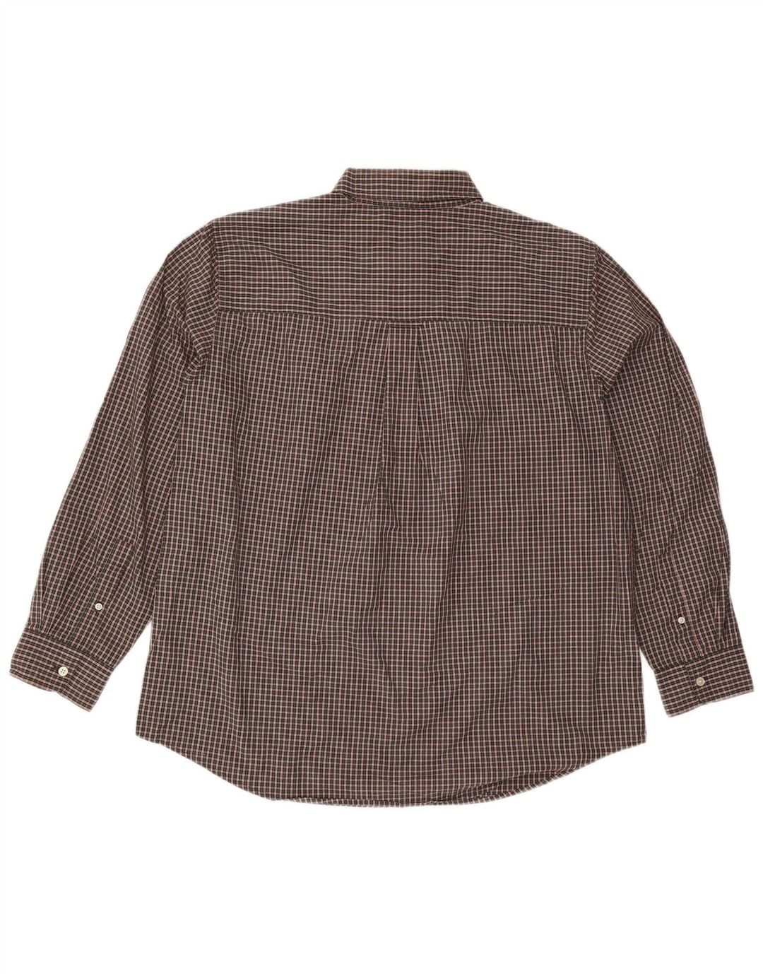 Chaps Herrenhemd XL, braun kariert, Baumwolle