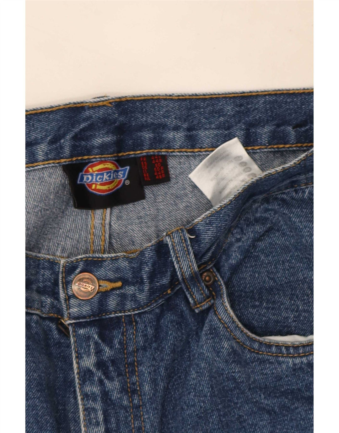 Dickies Herren Straight Jeans W34 L30 Blaue Baumwolle