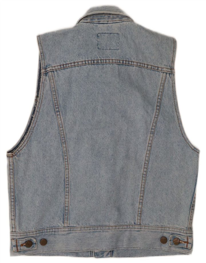 Lee Herren Jeansweste UK 36 Small Blau Baumwolle