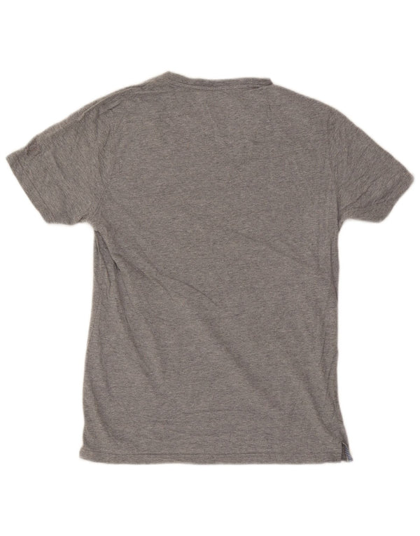 Massimo Dutti Mens T-Shirt Top Medium Grey
