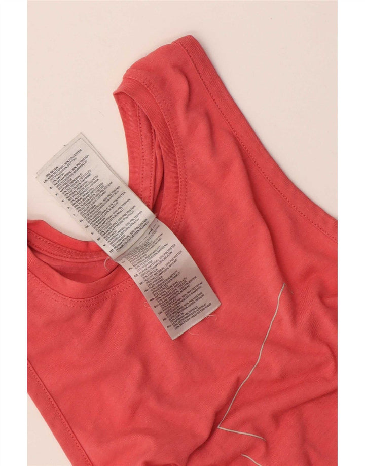 Adidas Damen Graphic Vest Top UK 8/10 Small Rosa Polyester