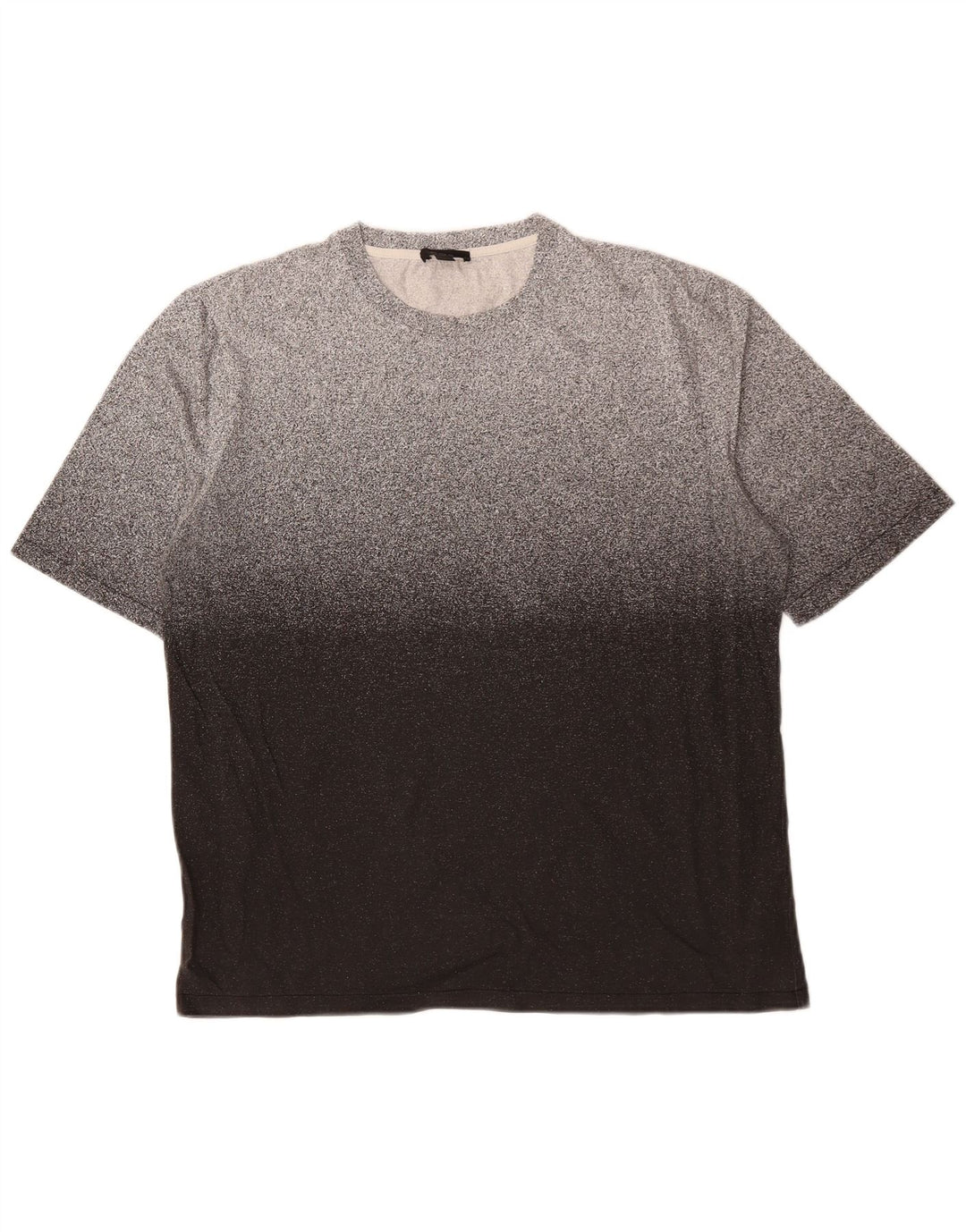 Cos Herren-T-Shirt-Oberteil, groß, grau gesprenkelte Baumwolle