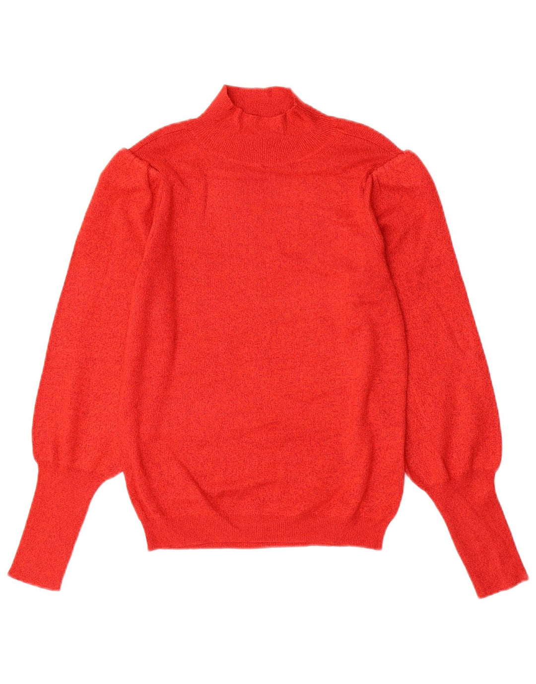 Marks & Spencer Damen-Pullover mit Rollkragen, Gr. 8, Rot, Viskose