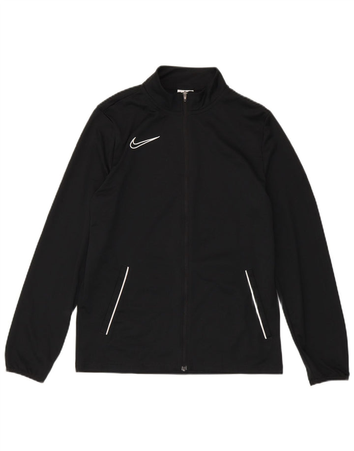 Nike Jungen Dri Fit Trainingsanzug Top Jacke 13–14 Jahre XL Schwarz Polyester
