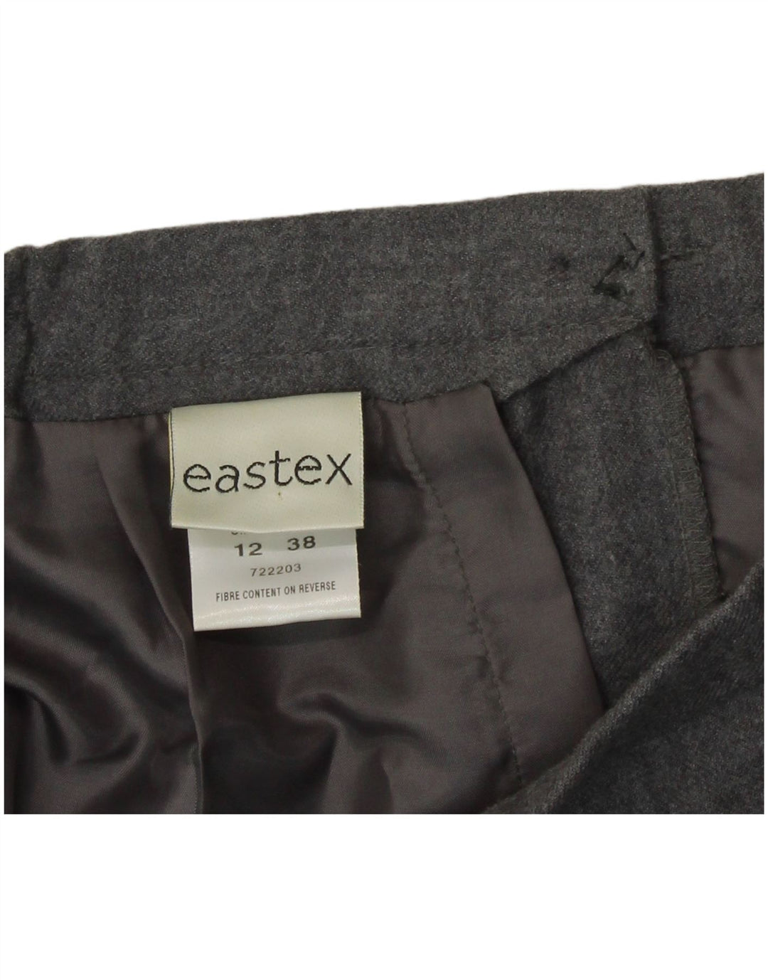 Eastex Damen Bleistiftrock UK 12 Medium W30 Graue Wolle