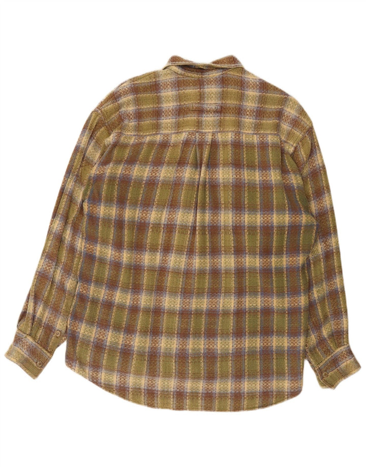 Trussardi Herren-Flanellhemd, groß, grün kariert