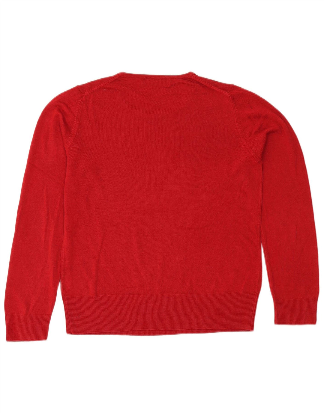 Marks & Spencer Damen Pullover mit Rundhalsausschnitt, UK 14, Größe L, Rot
