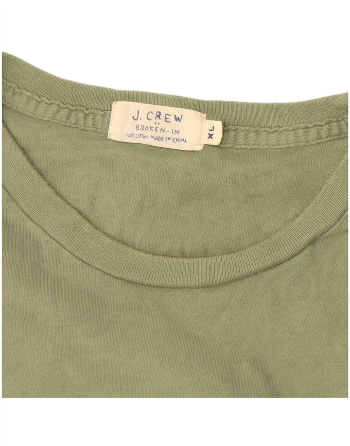 J. CREW Herren Broken In Top Langarm XL Grün