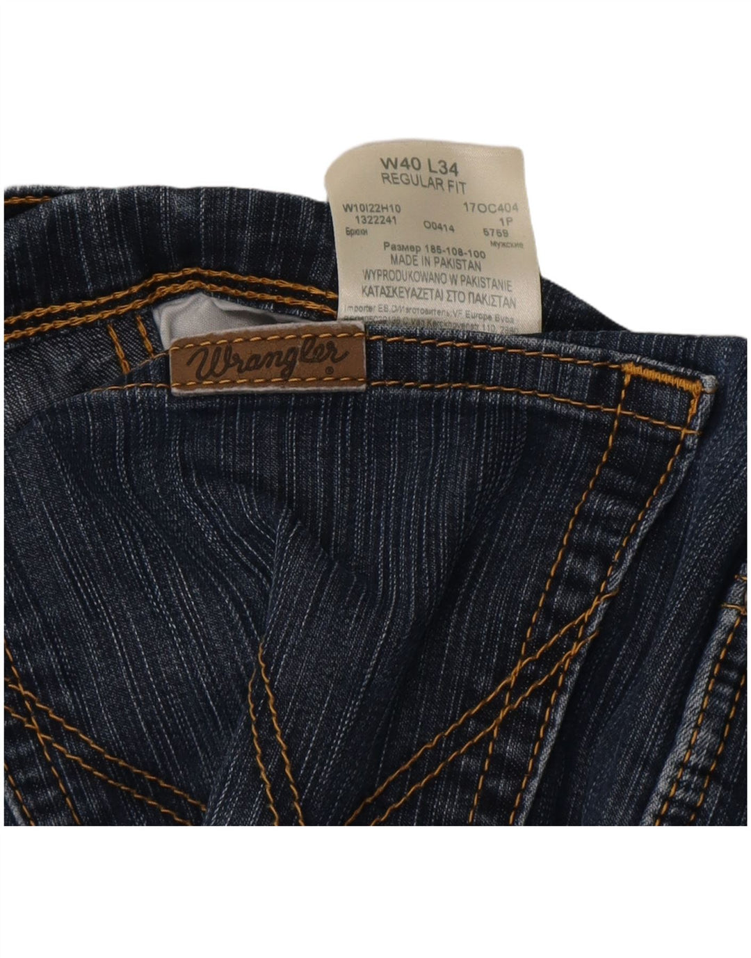 WRANGLER Herren-Jeans, reguläre Passform, gerade Passform, W40, L34, Blau, Baumwolle