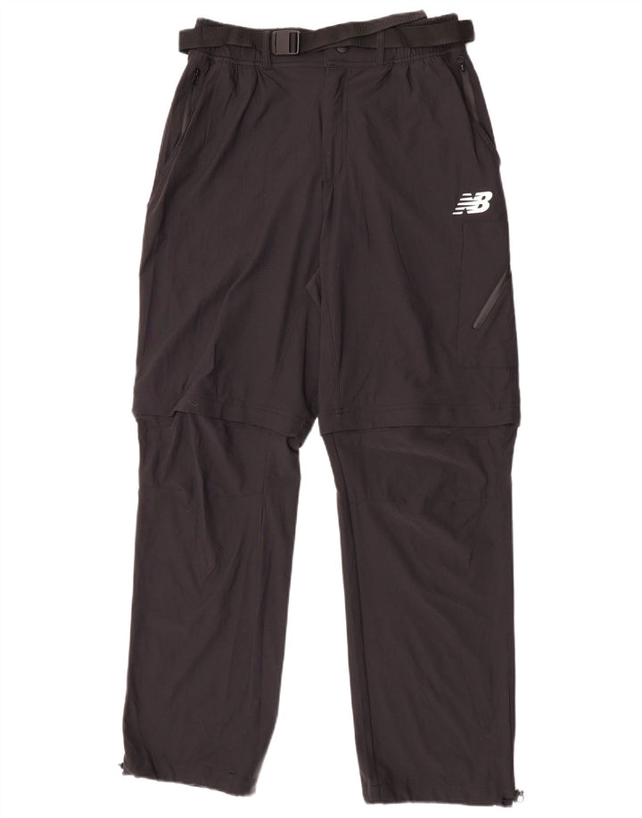 New Balance Herren Gerade Hose Medium W30 L30 Schwarzes Nylon
