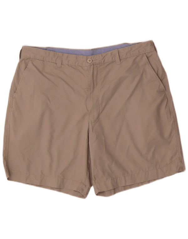 Marks & Spencer Herren Blue Harbor Chino Shorts W38 XL Beige Baumwolle
