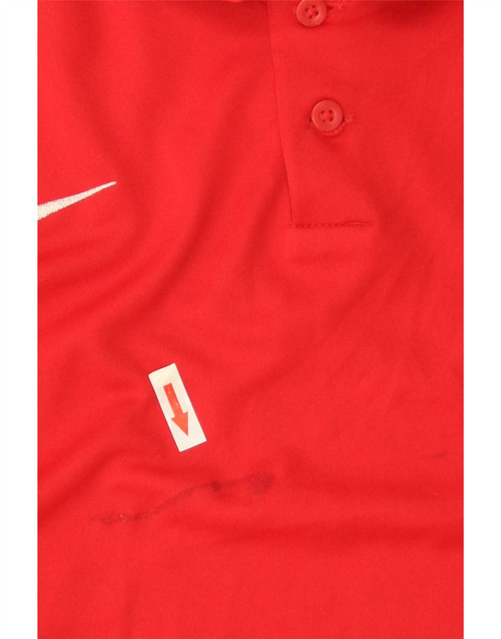 Nike Herren Dri Fit Poloshirt 2XL Rot Polyester