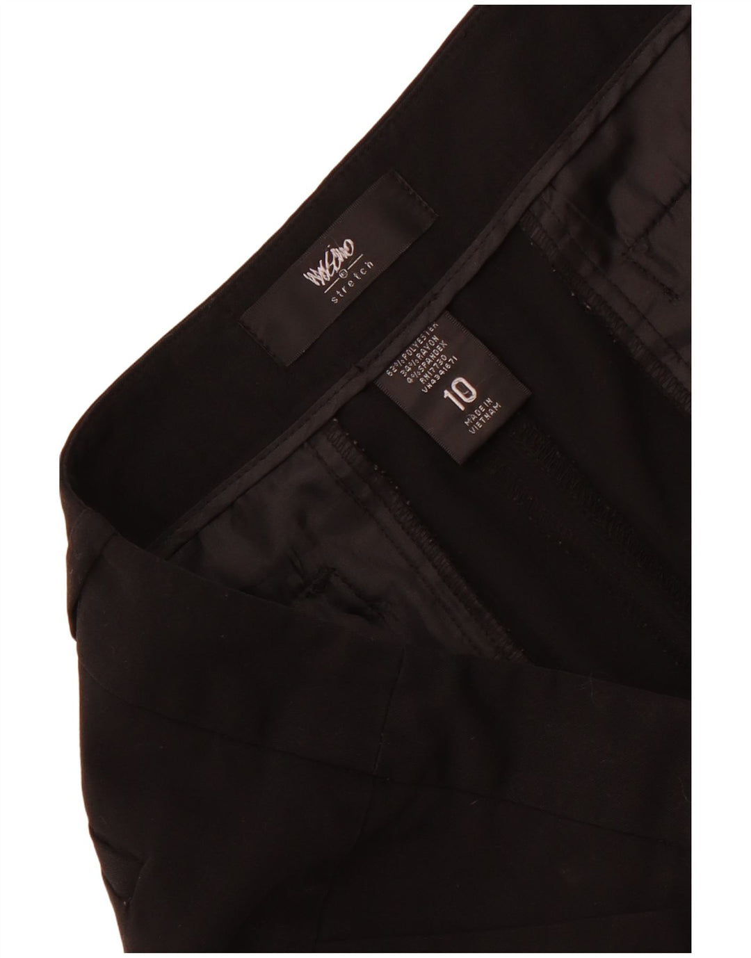 Mossimo Damen Bootcut Freizeithose US 10 Large W34 L32 Schwarz Polyester