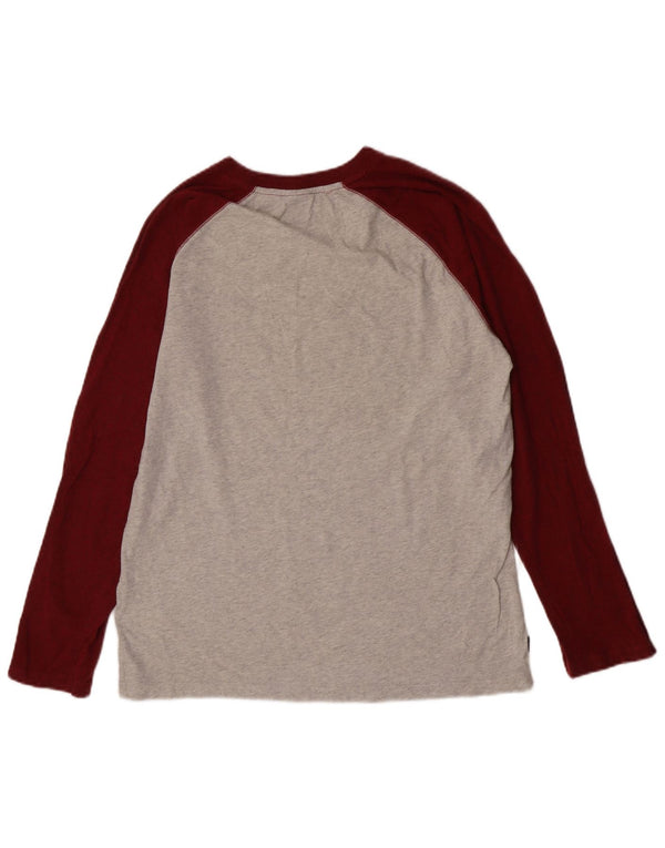 Superdry Langarmshirt für Jungen, 15–16 Jahre, XL, Grau, Colourblock-Baumwolle