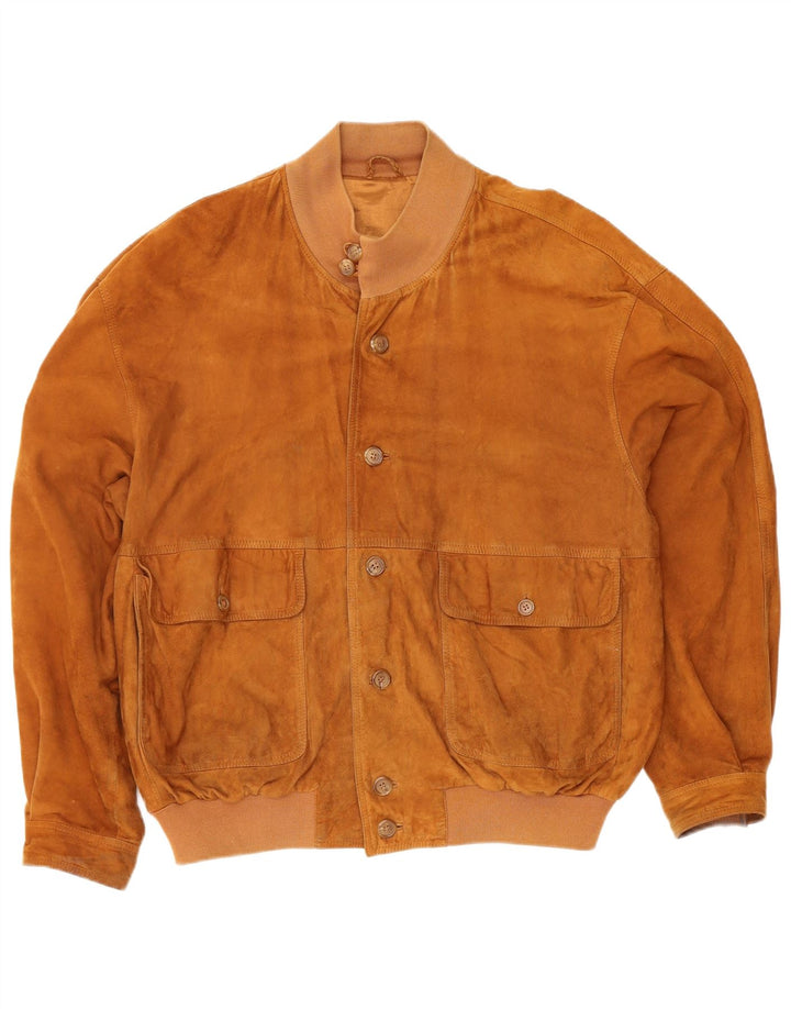 Kapraun Herren Wildleder Bomberjacke UK 42 XL Braun