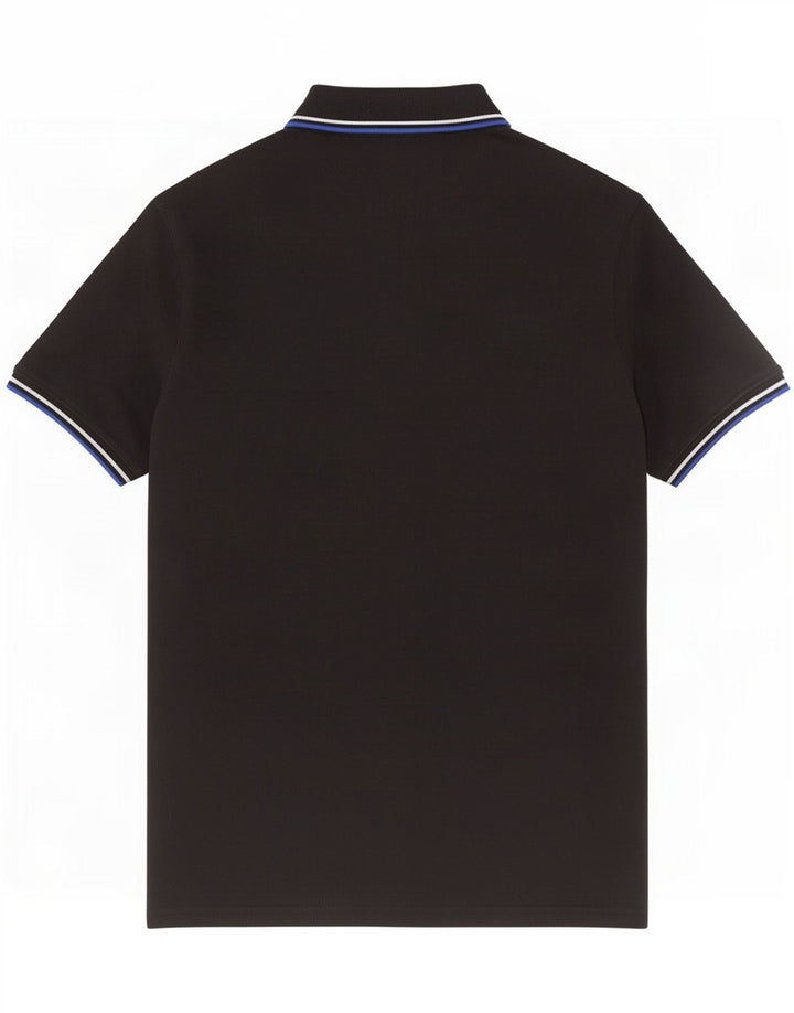 Champion Herren-Poloshirt, mittelgroß, schwarze Baumwolle