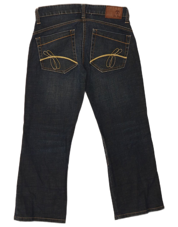 Fat Face Damen-Cropped-Jeans, UK-Größe 8, Größe S, W28, L24, Blau, Baumwolle
