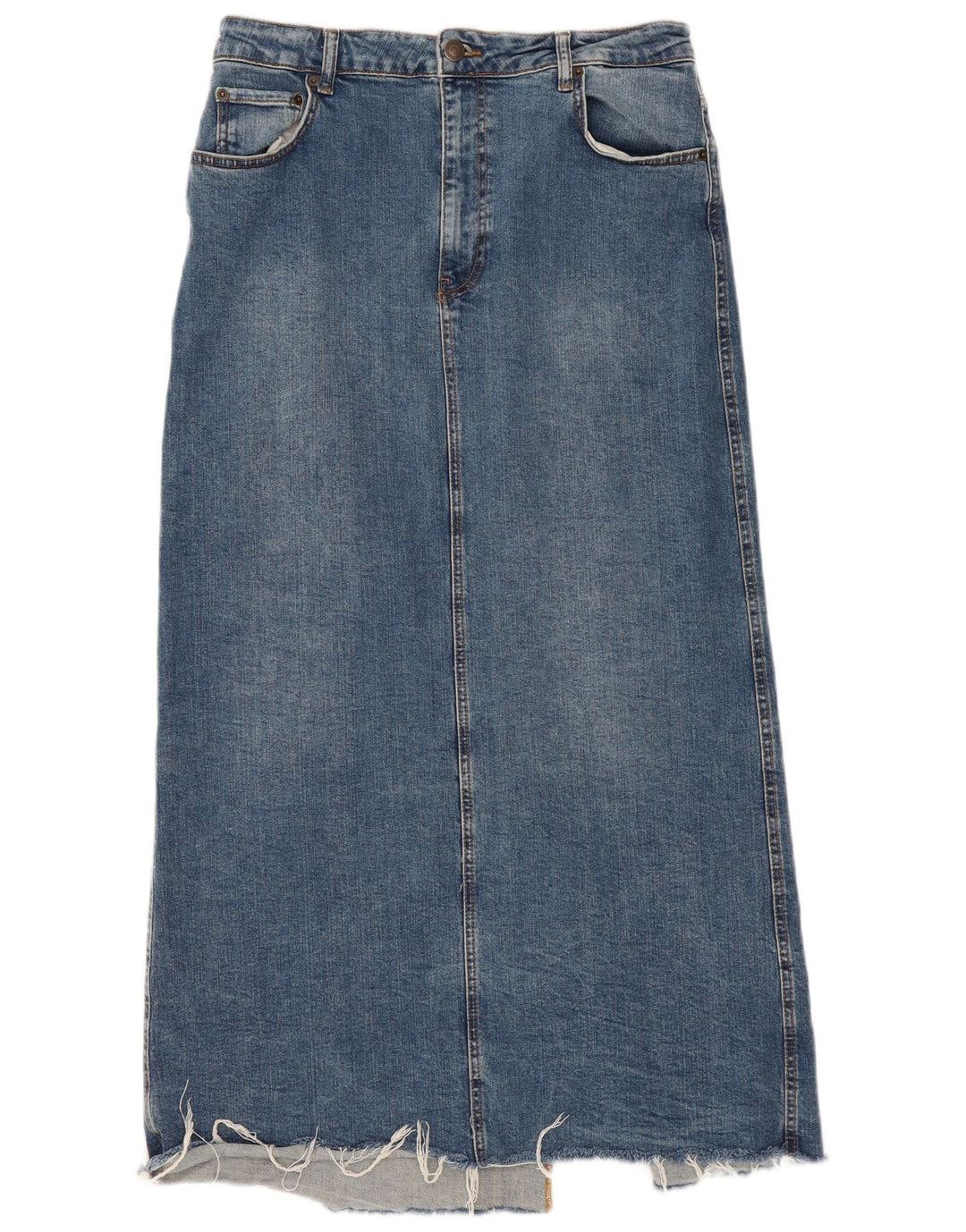 Zara Damen Jeansrock XL W32 Blau