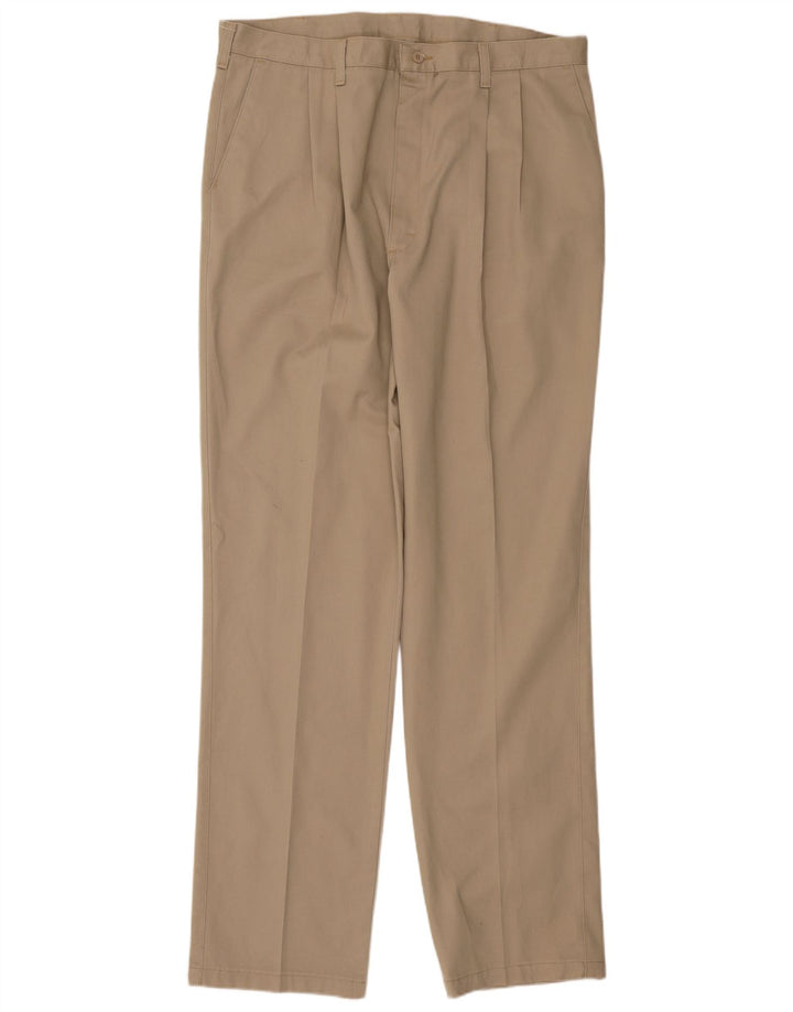 WRANGLER Herren Riata Pegged Chino Hose W38 L36 Beige Baumwolle