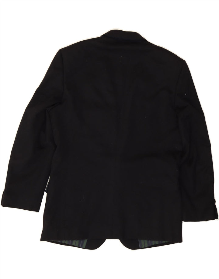 MARCO AZZALI Mens 2 Button Blazer Jacket IT 52 XL Black Wool Vintage Marco Azzali and Second-Hand Marco Azzali from Messina Hembry 