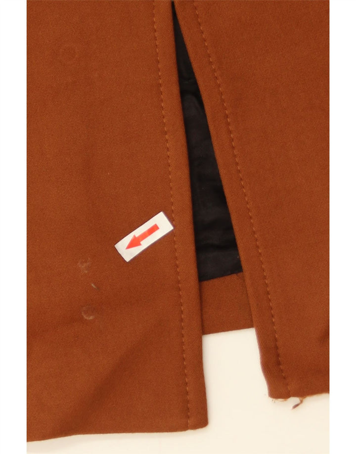 Zara Damen Mantel UK 18 XL Braun Polyester