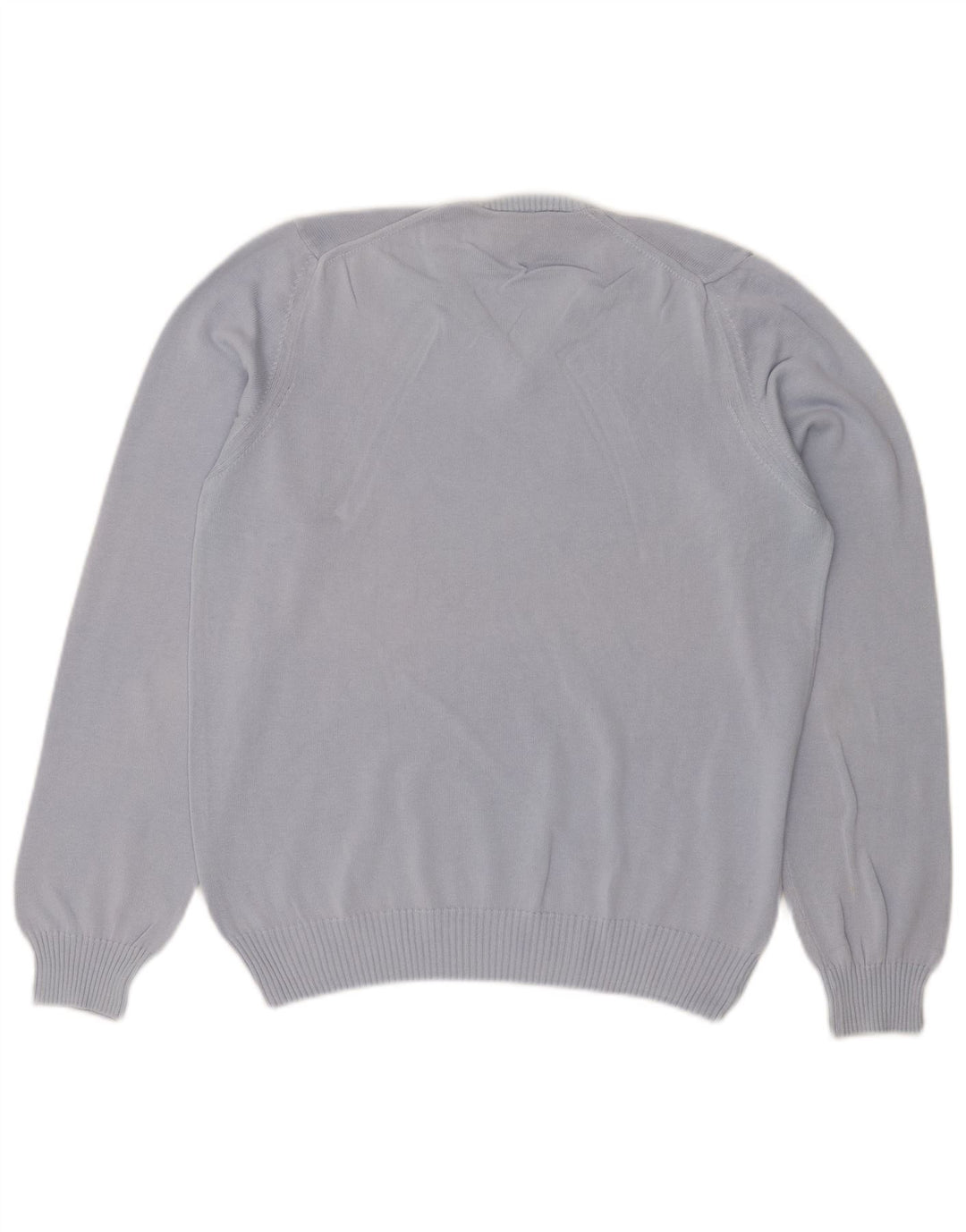 Brooksfield Damen-Pullover mit V-Ausschnitt IT 48 XL Blaue Baumwolle