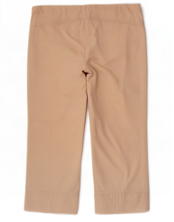 Zara Damen Caprihose EU 38 Small W28 L22 Off White Cotton