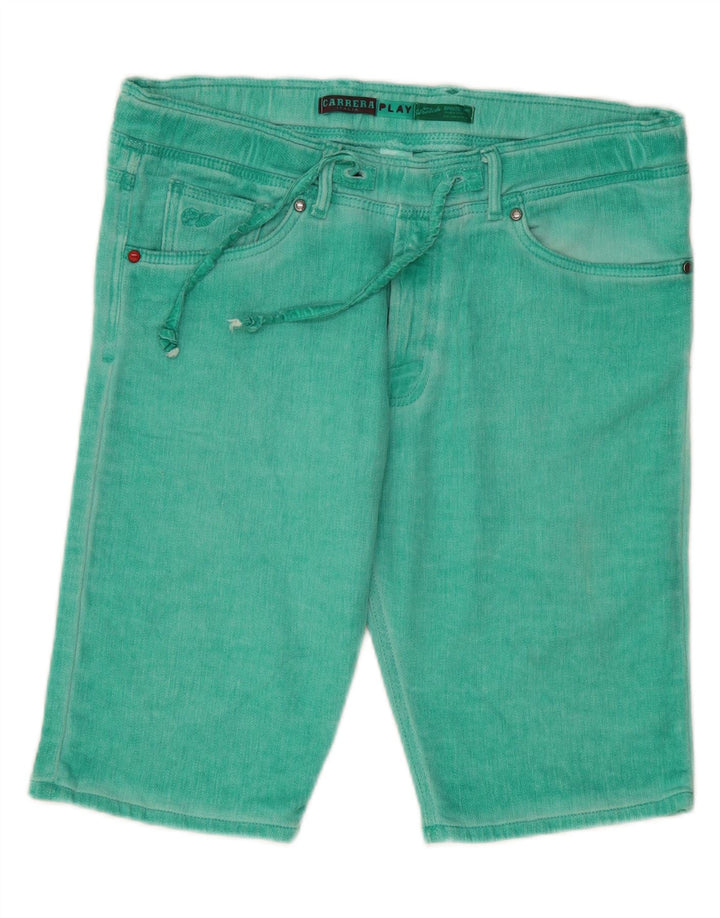CARRERA Womens Denim Shorts Medium W30  Green Cotton Vintage Carrera and Second-Hand Carrera from Messina Hembry 