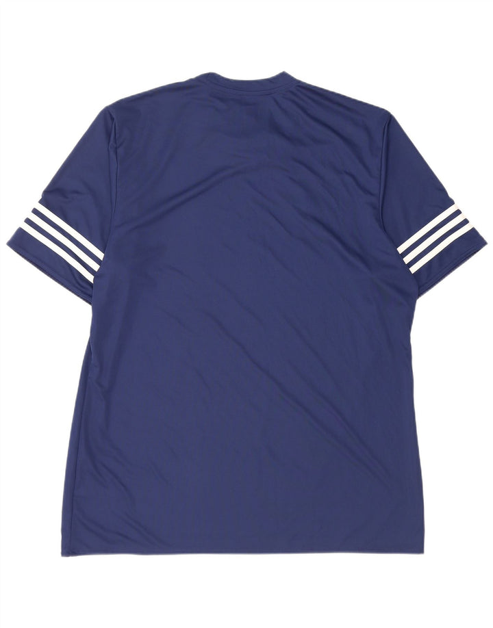 Adidas Herren Climalite T-Shirt Top XL Marineblau Polyester