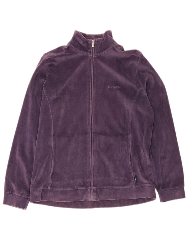 Champion Damen Samt-Trainingsoberteil, Jacke, UK 16, Größe L, Marineblau, Baumwolle