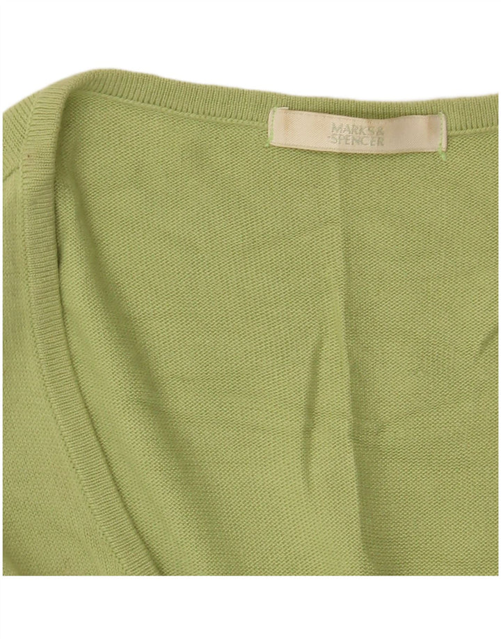 MARKS & SPENCER Damen Übergroßes Weste-Tanktop UK 18 XL Grün