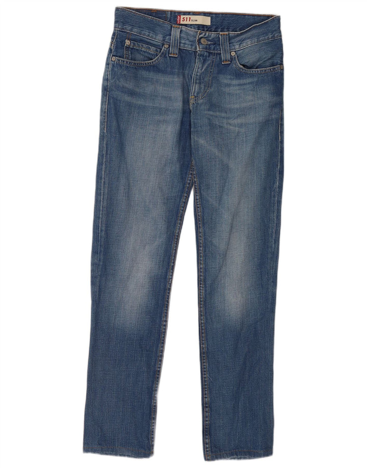 Levi's Damen 511 Slim Jeans W30 L30 Blaue Baumwolle