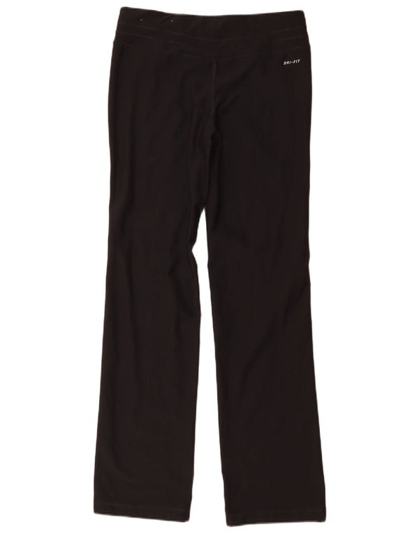 Nike Damen Dri Fit Trainingshose UK 10 Small Schwarz Polyester
