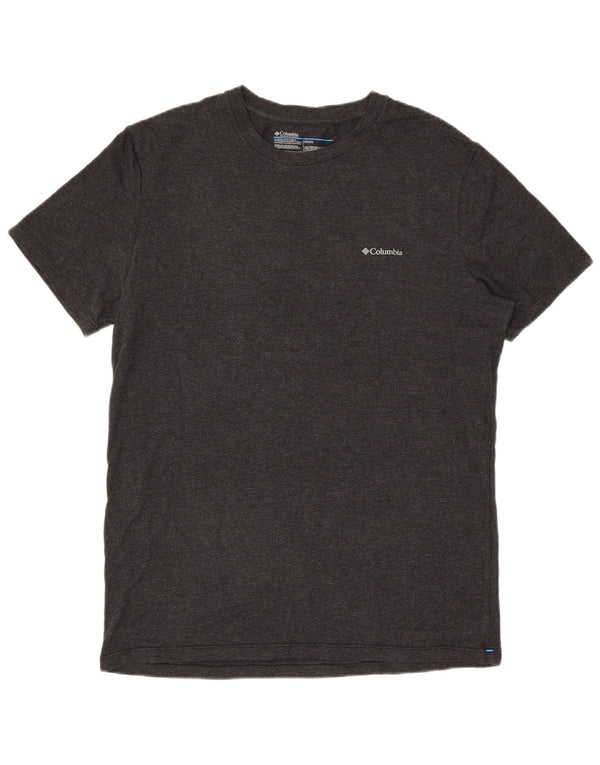 Columbia Mens Short Sleeve Regular T-Shirt Top Medium Grey Flecked Cotton