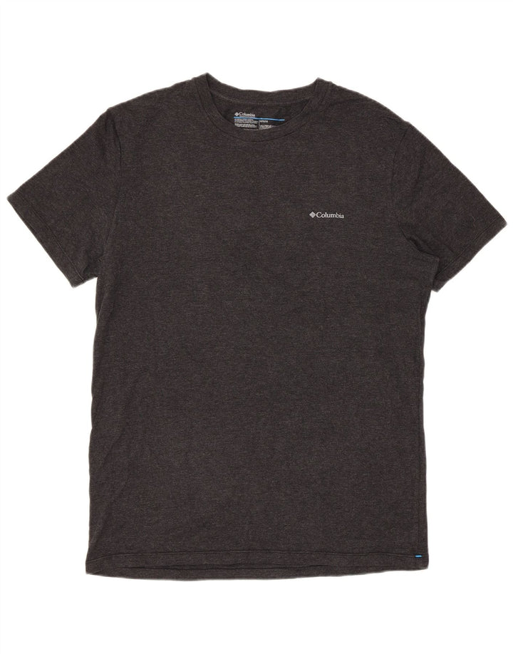 Columbia Herren-T-Shirt mit kurzen Ärmeln, normal, mittelgrau gesprenkelte Baumwolle