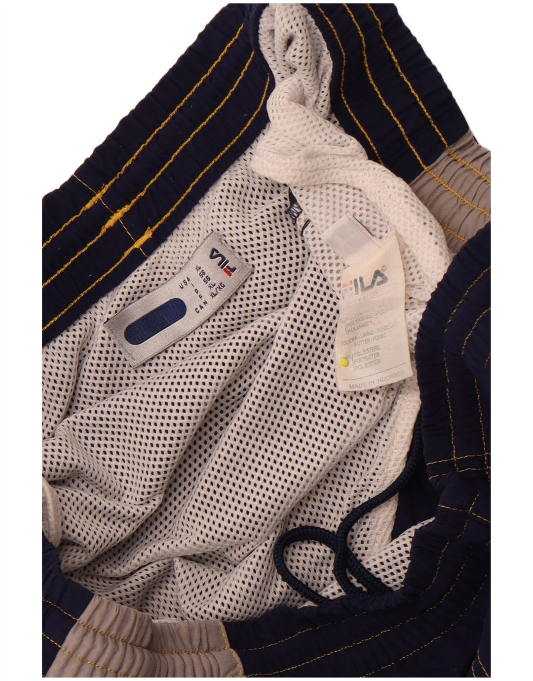 Fila Herren Cargo Badeshorts XL Marineblau Colourblock Polyamid