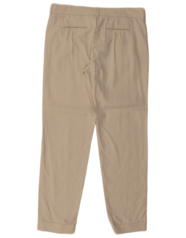 Max Mara Damen Tapered Anzughose UK 10 Small W32 L30 Beige