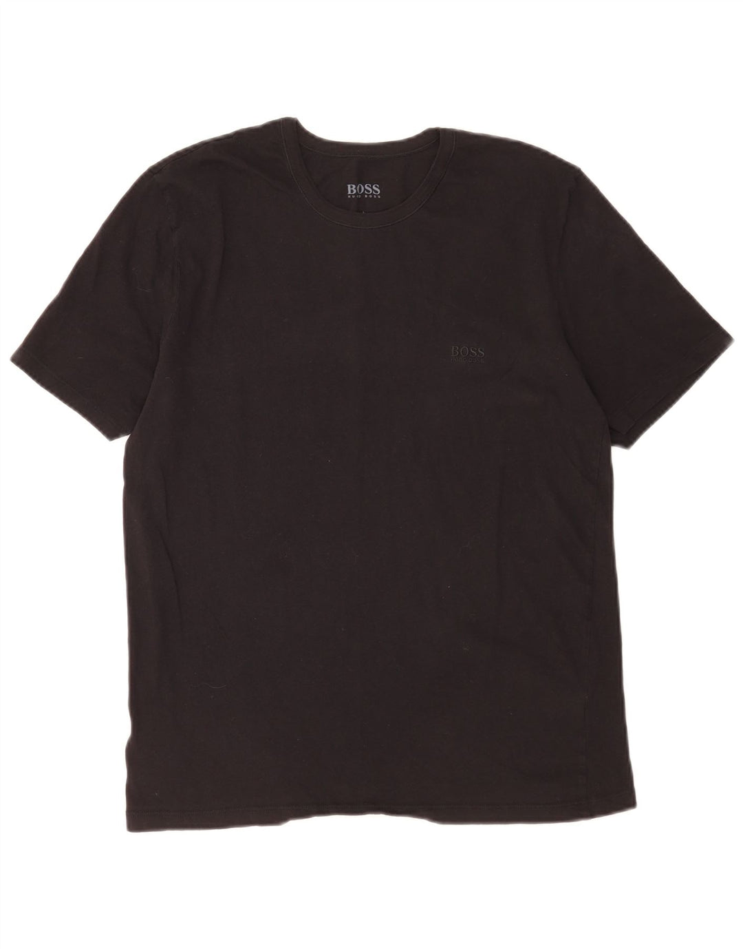Hugo Boss Herren T-Shirt Top Large Schwarz Baumwolle