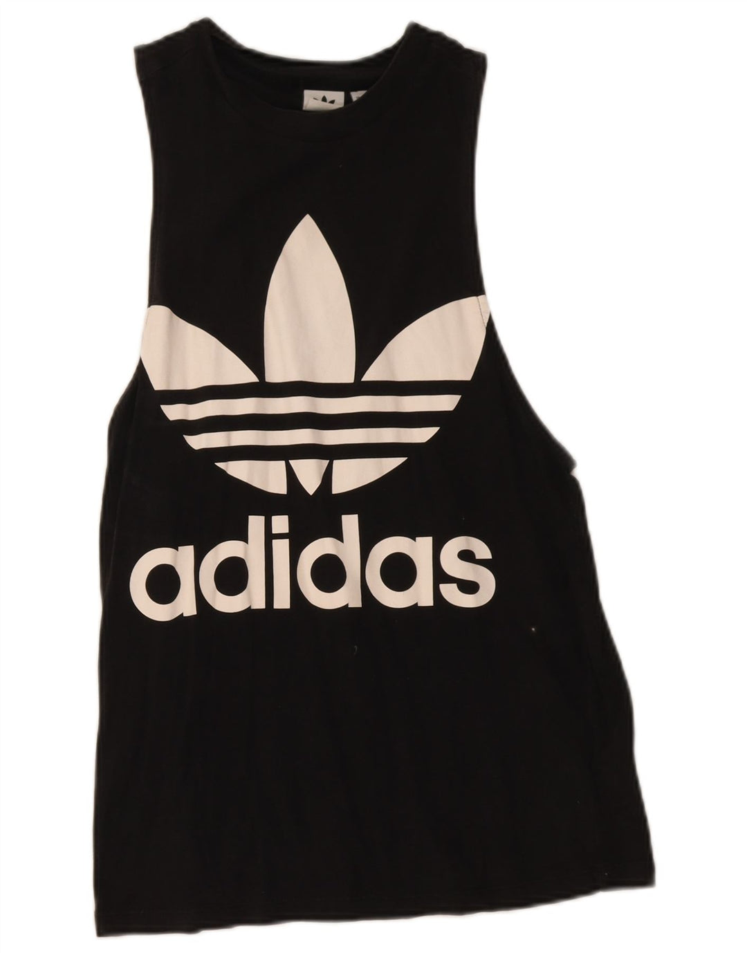 Adidas Damen Graphic Vest Top UK 12 Mittelschwarze Baumwolle