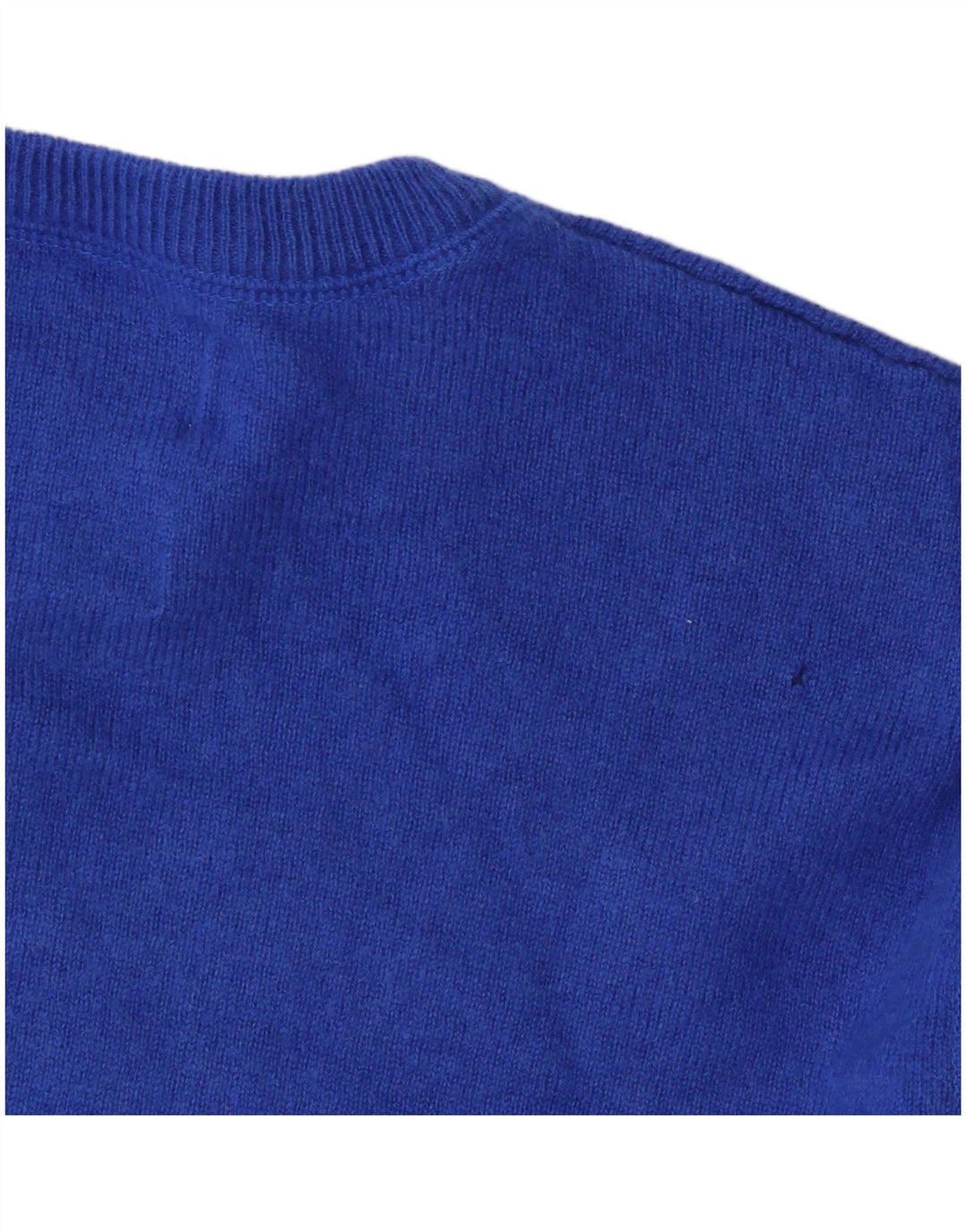 Marks & Spencer Herren-Pullover mit Rundhalsausschnitt, Größe L, aus blauer Wolle