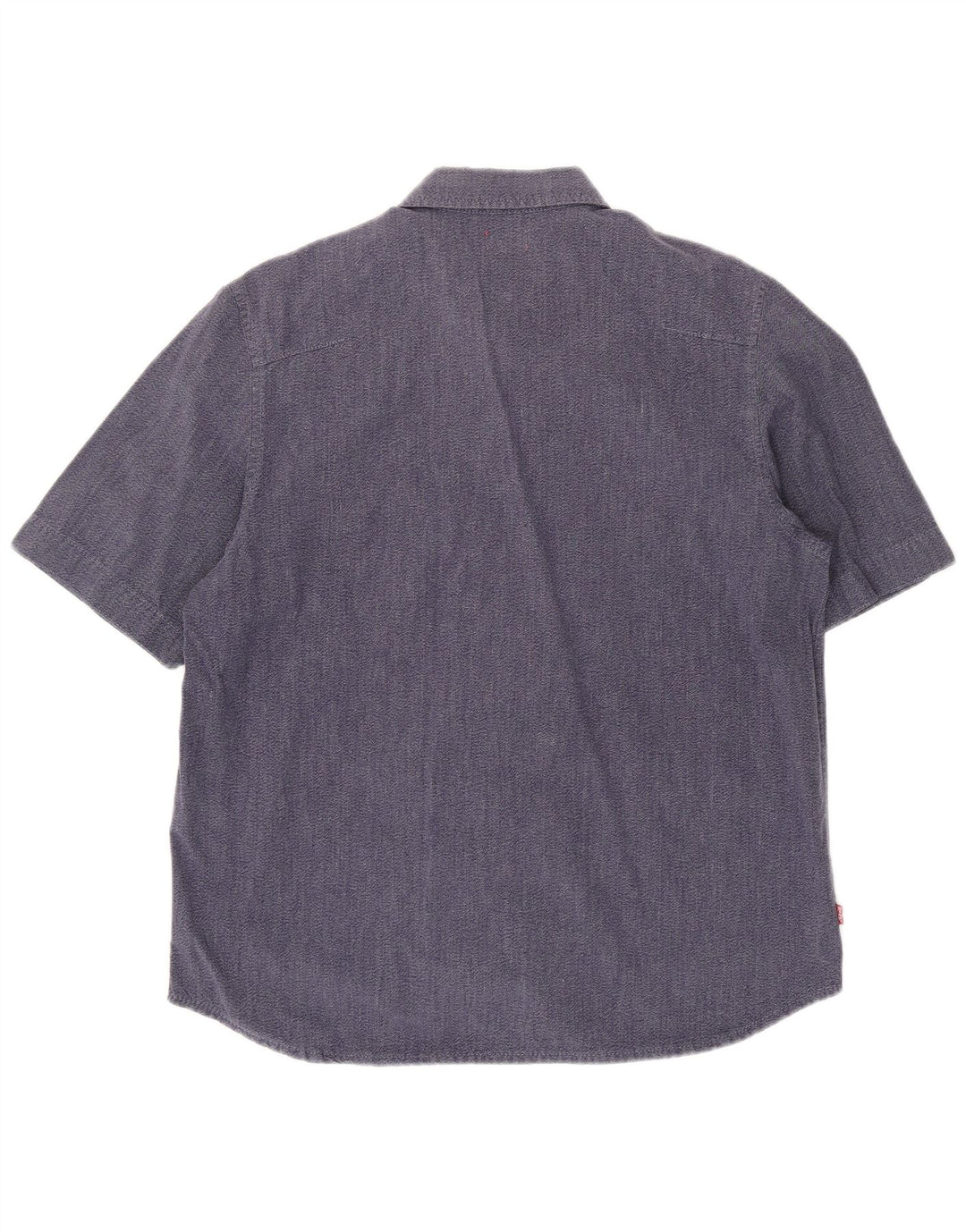 LEVI'S Mens Short Sleeve Shirt Large Blue Cotton