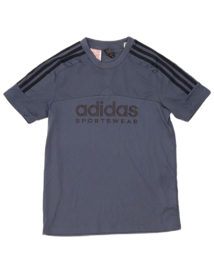 Adidas Jungen Grafik T-Shirt Top 11-12 Jahre Marineblau Polyester