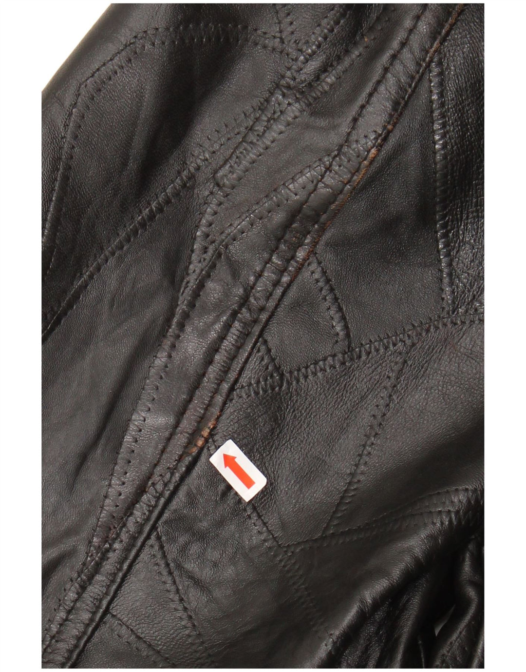 VINTAGE Herren Lederjacke UK 40 Großes schwarzes Leder